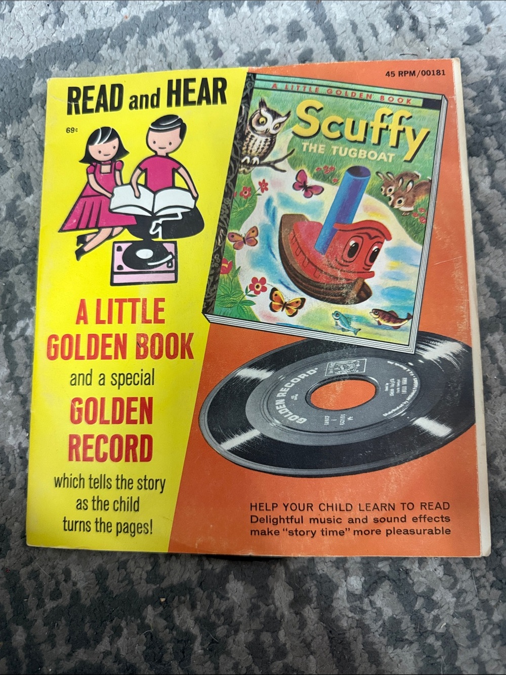 Read and Hear: Scuffy The Tugboat Kids Learning Set - Orange & Yellow
